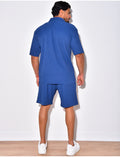 Ensemble short et chemise côtelé