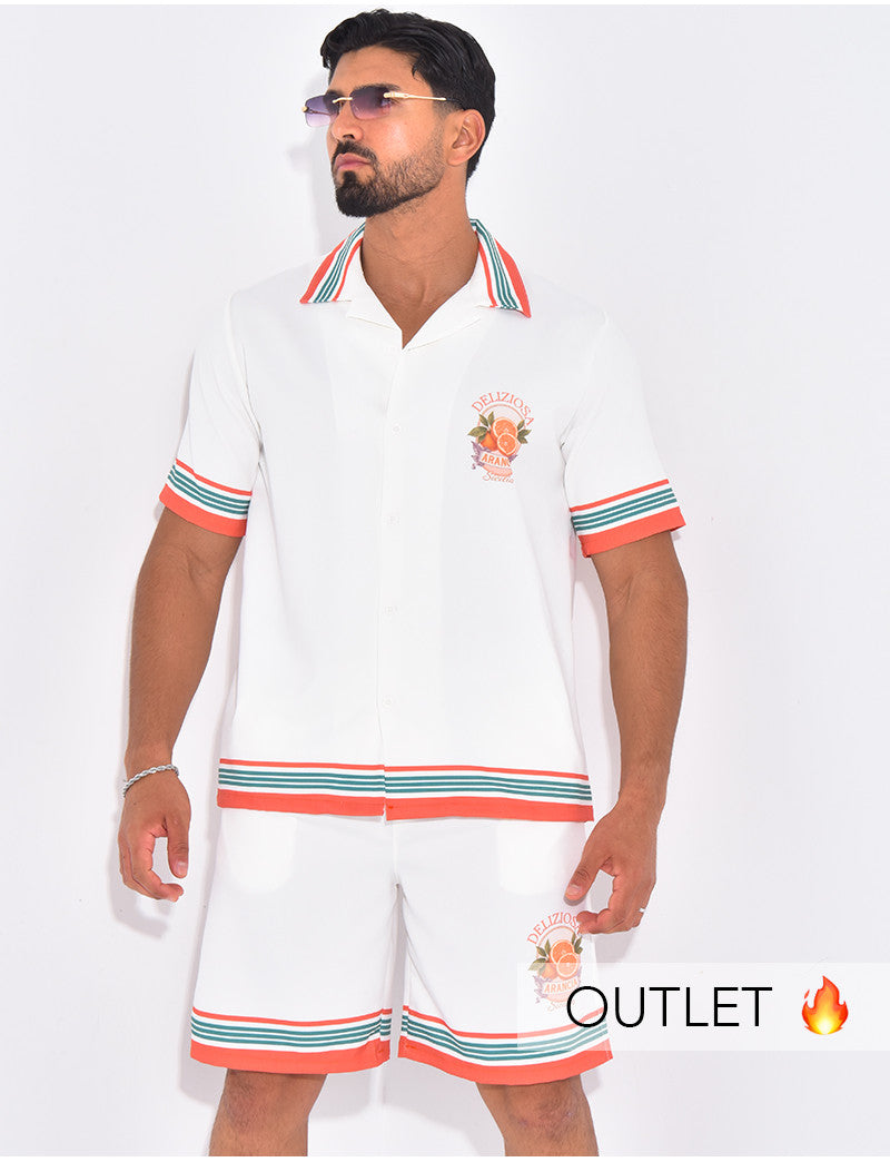 Ensemble short et chemise "Deliziosa"
