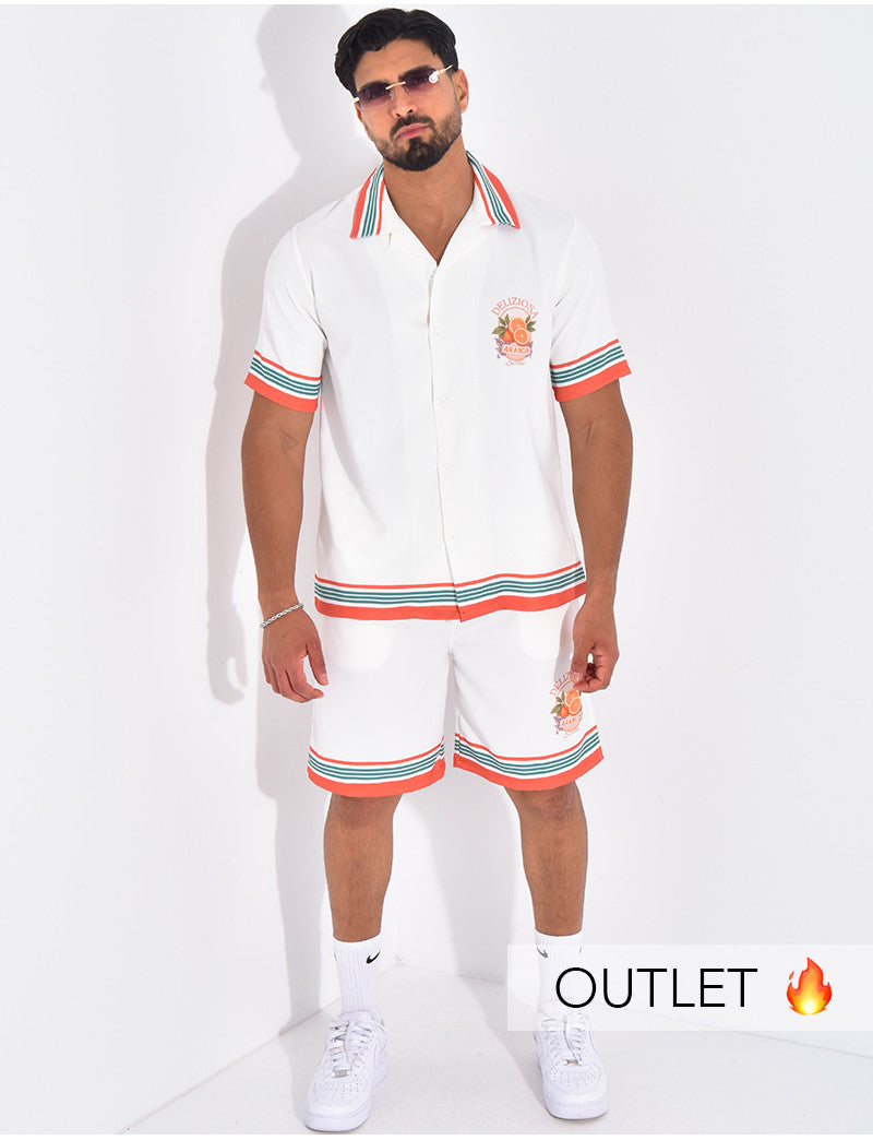 Ensemble short et chemise "Deliziosa"