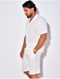 Ensemble short et chemise en coton