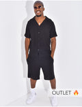 Ensemble short et chemise en gaze de coton