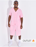 Ensemble short et chemise en gaze de coton