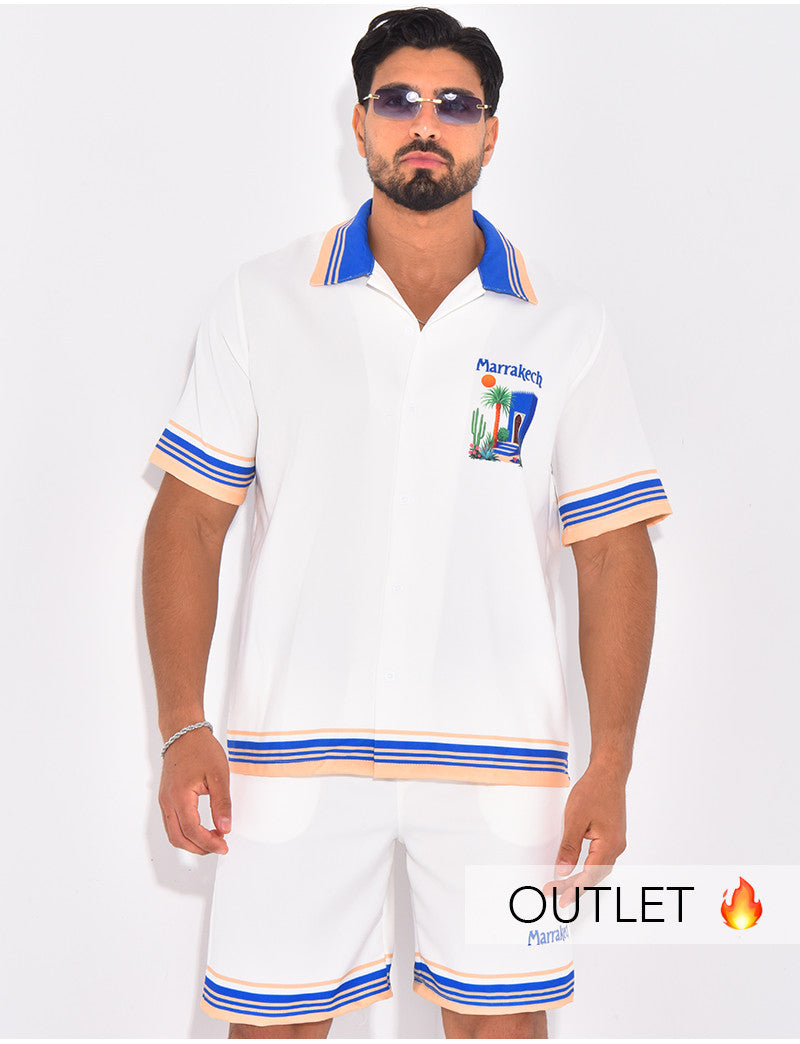 Ensemble short et chemise "Marrakech"