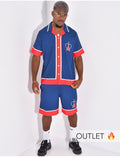 Ensemble short et chemise motif tour Eiffel