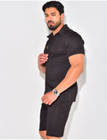 Ensemble short et chemise plissé