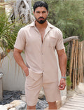 Ensemble short et chemise plissé