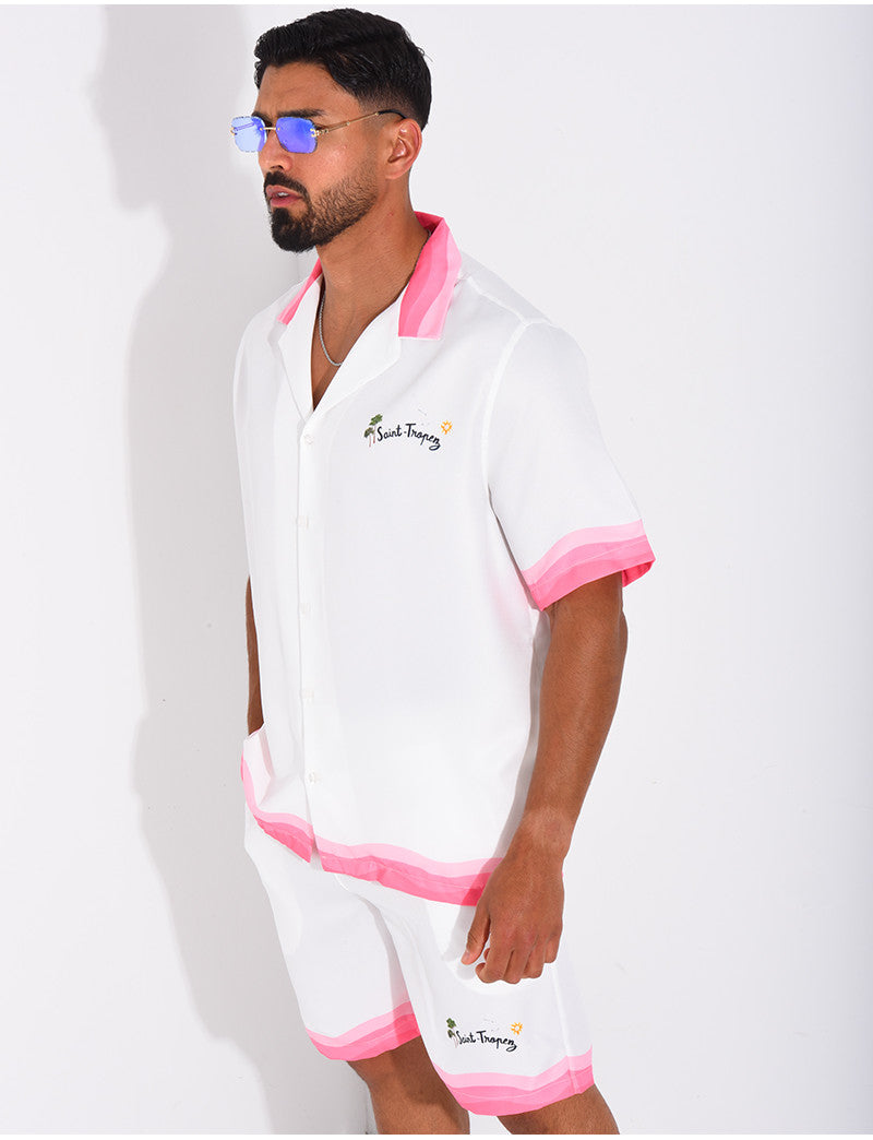 Ensemble short et chemise "Saint Tropez"