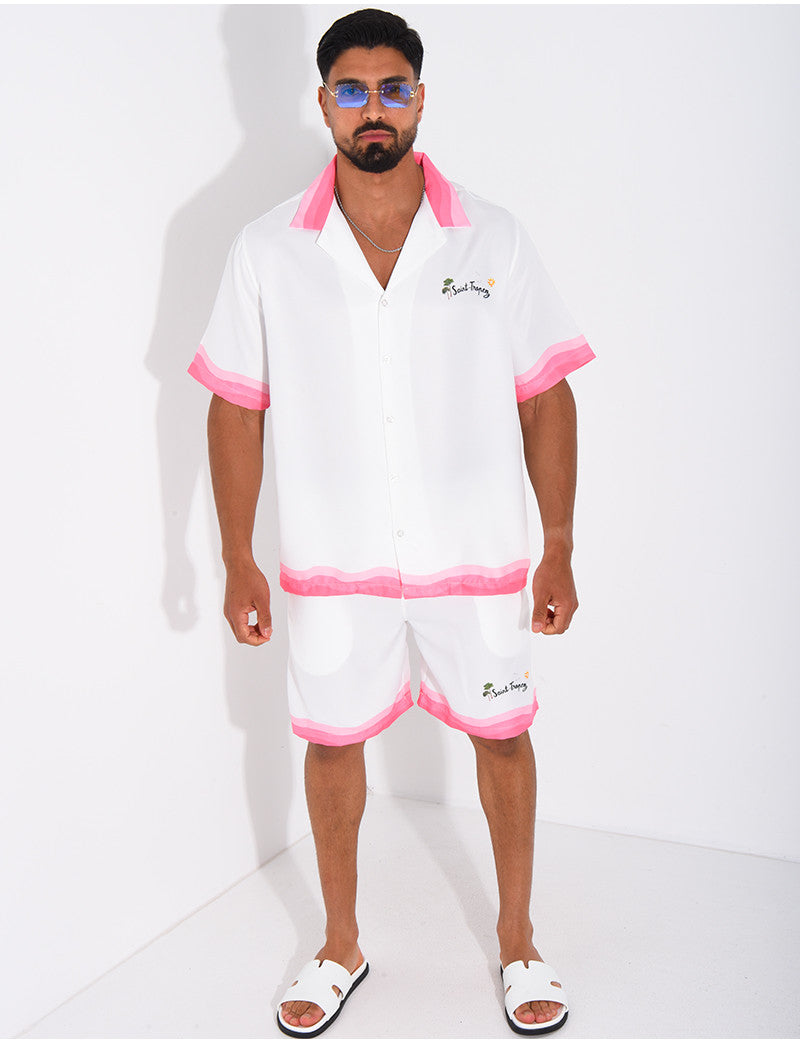 Ensemble short et chemise "Saint Tropez"