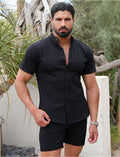 Ensemble short et chemise uni