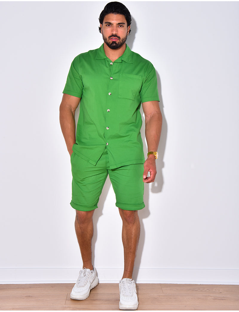 Ensemble short et chemise