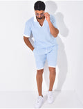 Ensemble short et polo ajouré