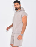 Ensemble short et t-shirt à capuche 