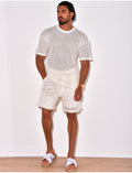 Ensemble short et t-shirt ajouré