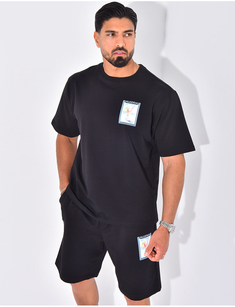 Ensemble short et t-shirt "Algérie"