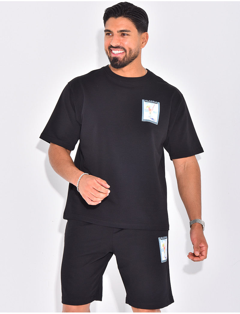 Ensemble short et t-shirt "Algérie"