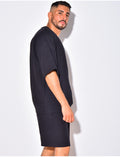 Ensemble short et t-shirt fin oversize