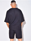 Ensemble short et t-shirt fin oversize
