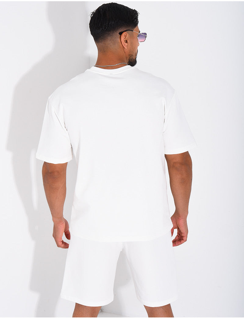 Ensemble short et t-shirt lettre H