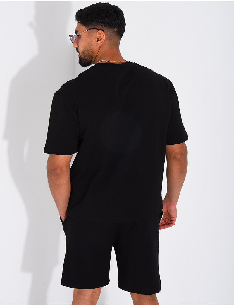 Ensemble short et t-shirt lettre H