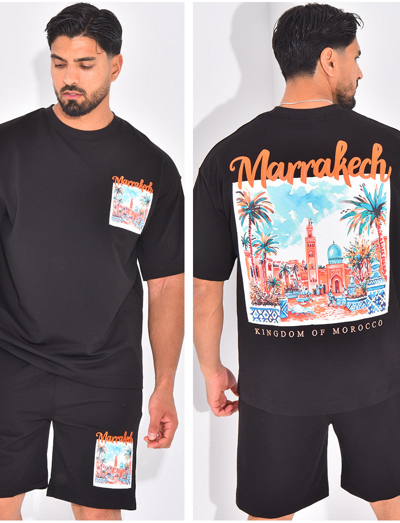 Ensemble short et t-shirt "Marrakech"
