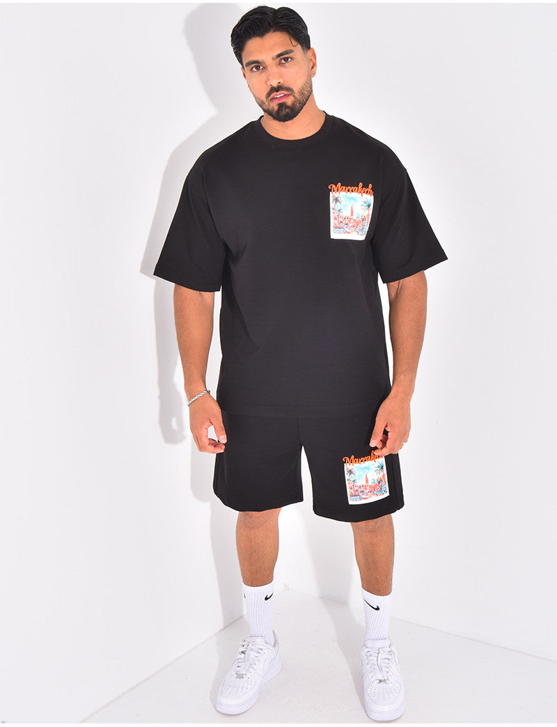 Ensemble short et t-shirt "Marrakech"