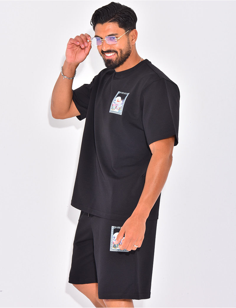 Ensemble short et t-shirt "Marrakech"