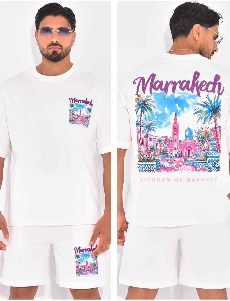 Ensemble short et t-shirt "Marrakech"