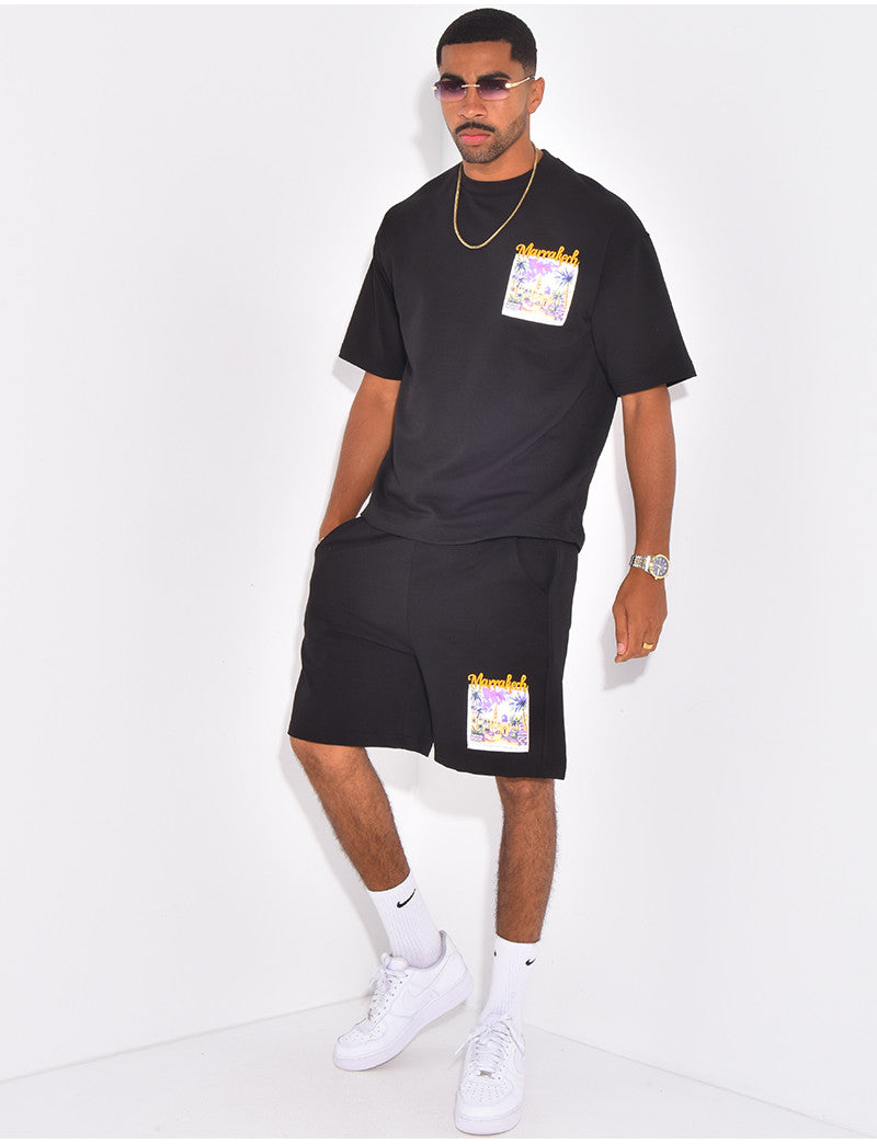 Ensemble short et t-shirt "Marrakech"