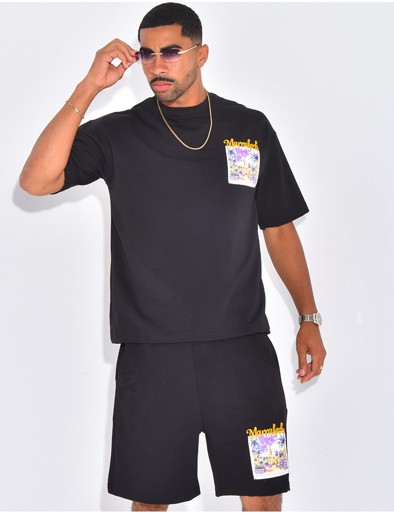 Ensemble short et t-shirt "Marrakech"