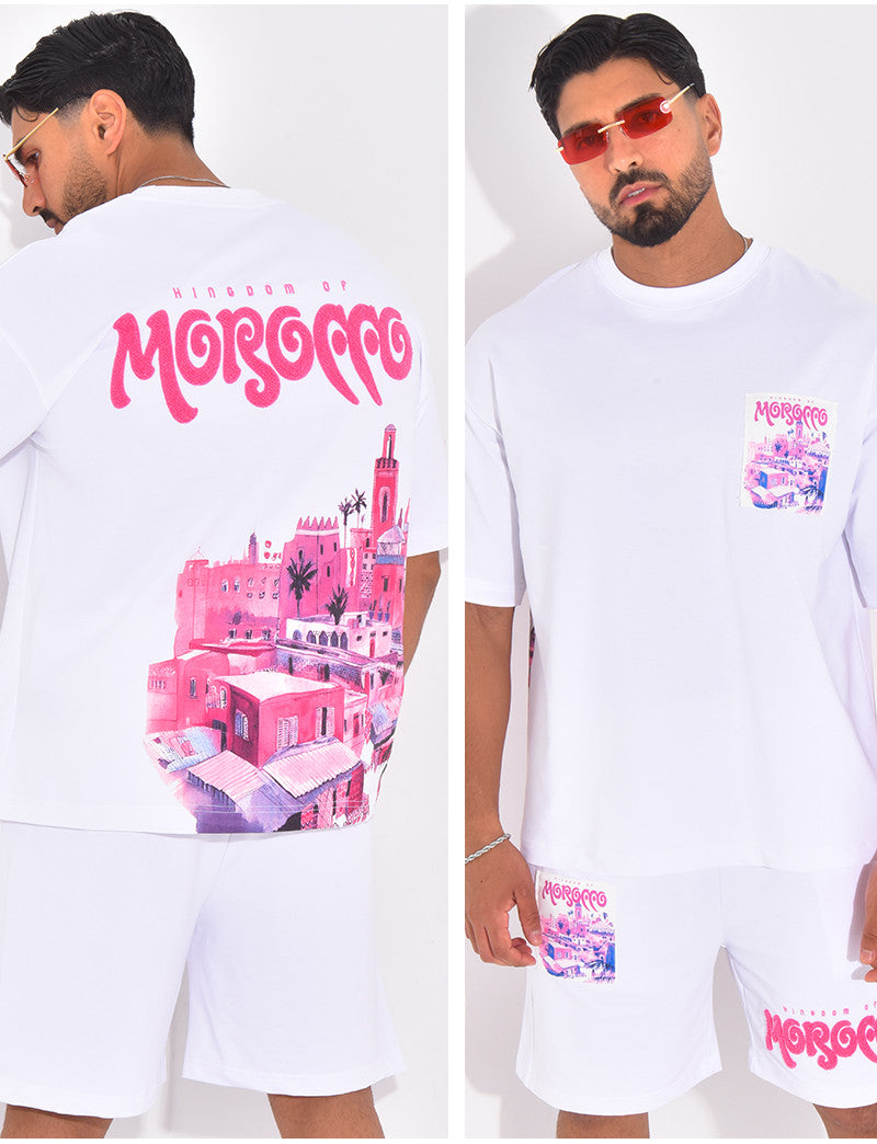Ensemble short et t-shirt "Morocco"