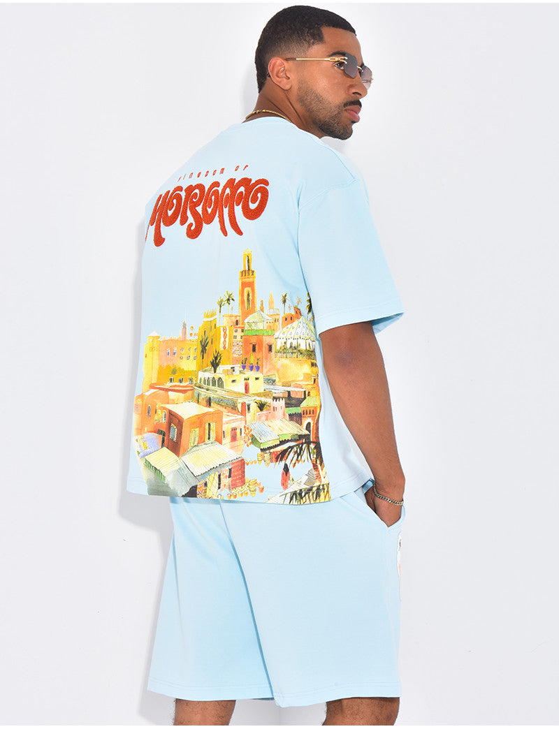 Ensemble short et t-shirt "Morocco"