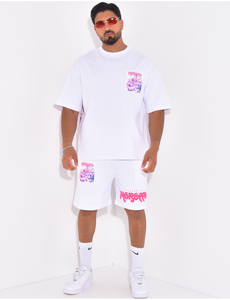 Ensemble short et t-shirt "Morocco"