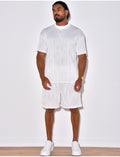 Ensemble short et t-shirt plissé