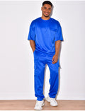 Ensemble t-shirt à poches et pantalon cargo côtelé