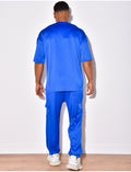Ensemble t-shirt à poches et pantalon cargo côtelé