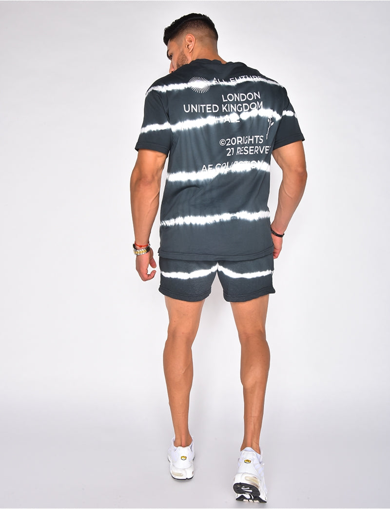Ensemble t-shirt et short tie and dye "AF Collection"