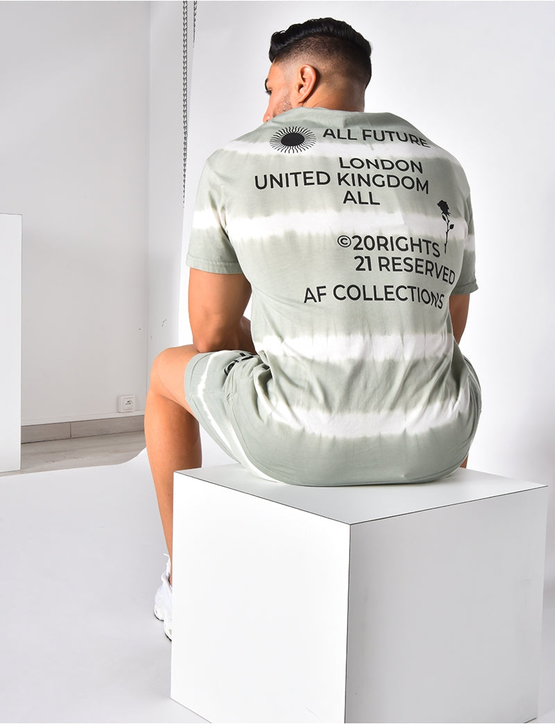 Ensemble t-shirt et short tie and dye "AF Collection"