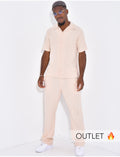 Ensemble texturé pantalon et chemise