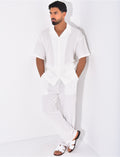 Ensemble texturé pantalon et chemise