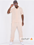 Ensemble texturé pantalon et chemise