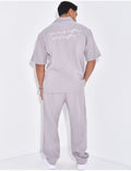 Ensemble texturé pantalon et chemise