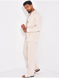Ensemble texturé pantalon et chemise