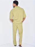 Ensemble texturé pantalon et chemise