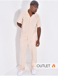 Ensemble texturé pantalon et chemise