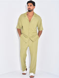 Ensemble texturé pantalon et chemise