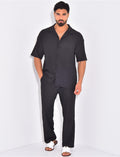Ensemble texturé pantalon et chemise