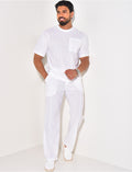 Ensemble texturé pantalon et t-shirt à poche