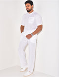 Ensemble texturé pantalon et t-shirt à poche