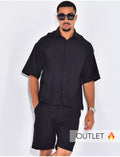 Ensemble texturé short et chemise
