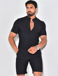 Ensemble texturé short et chemise